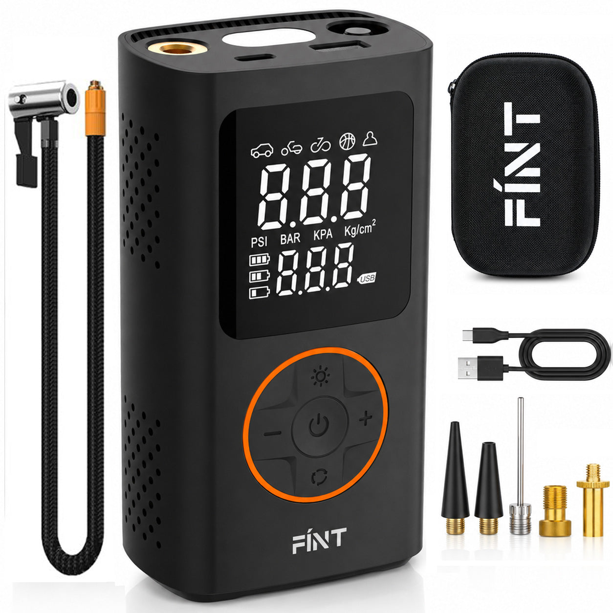FÍNT V2 - Elektrische bandenpomp